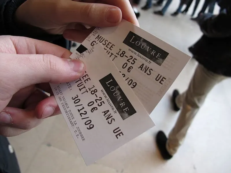 free tickets to the louvre