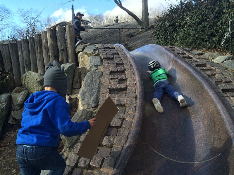 image - billy johnson playground new york granite slide 800