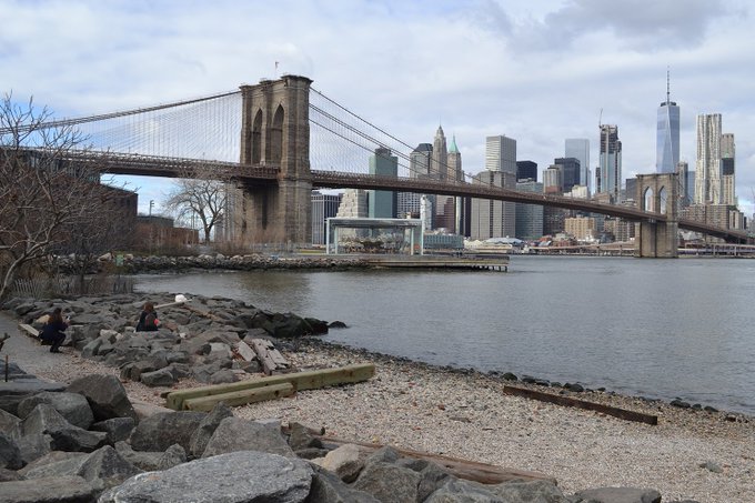 image - brooklyn bridge park pebble beach