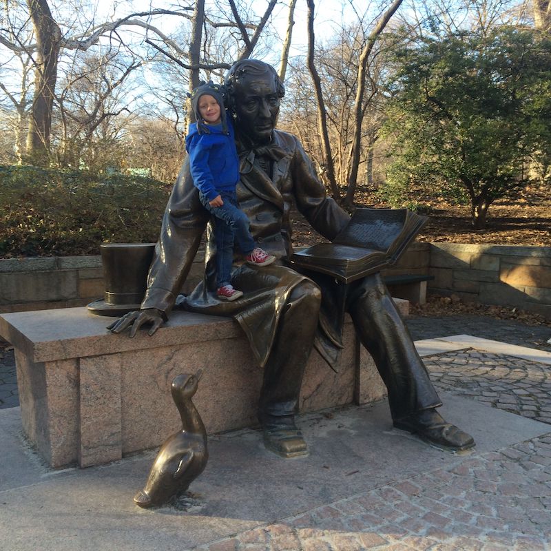 Hans Christian Andersen Statue in Central Park