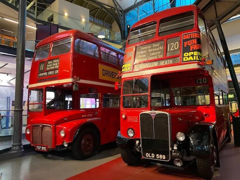 image - london transport museum double decker buses