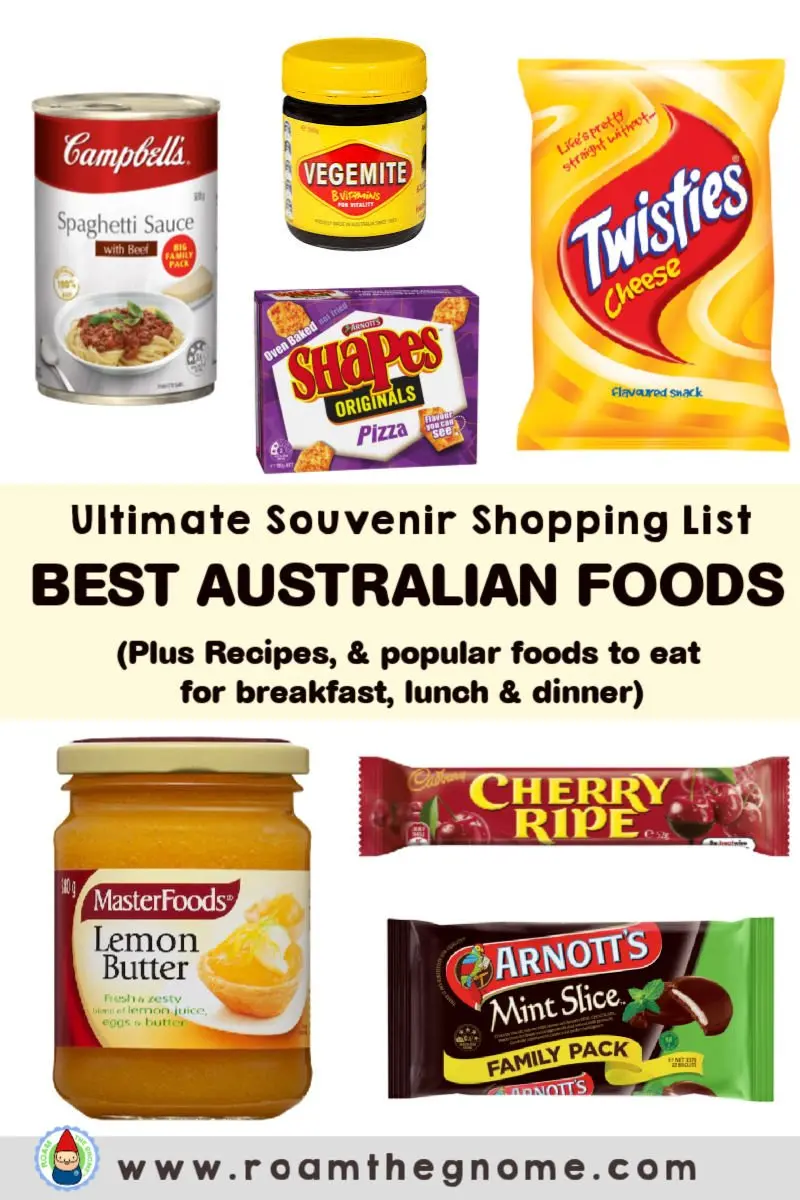 PIN popular australian food list