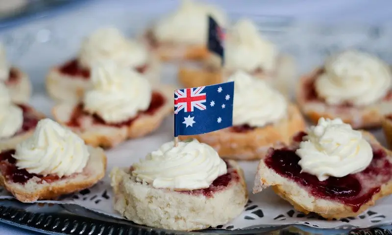 australian scones jam and cream by matthew kenwrick