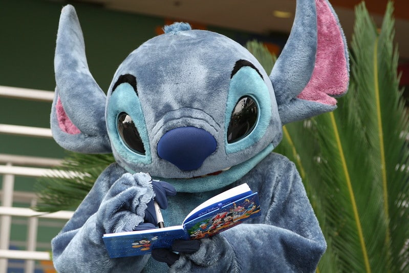 best disney souvenirs- stitch signing autograph book