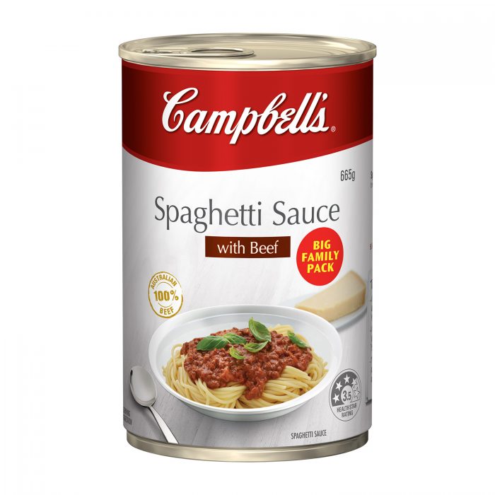 popular australian foods - campbells spaghetti sauce