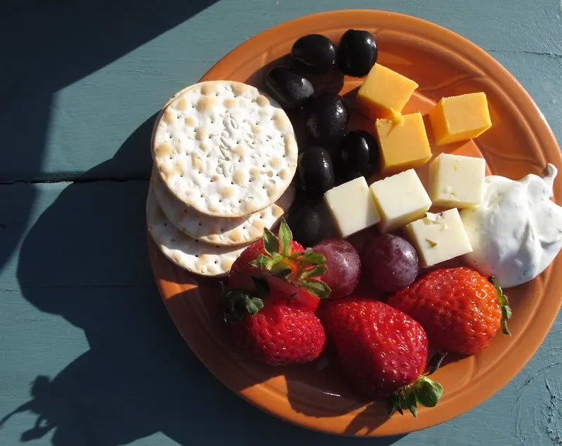 cheese and fruit plate by torbakhopper flickr