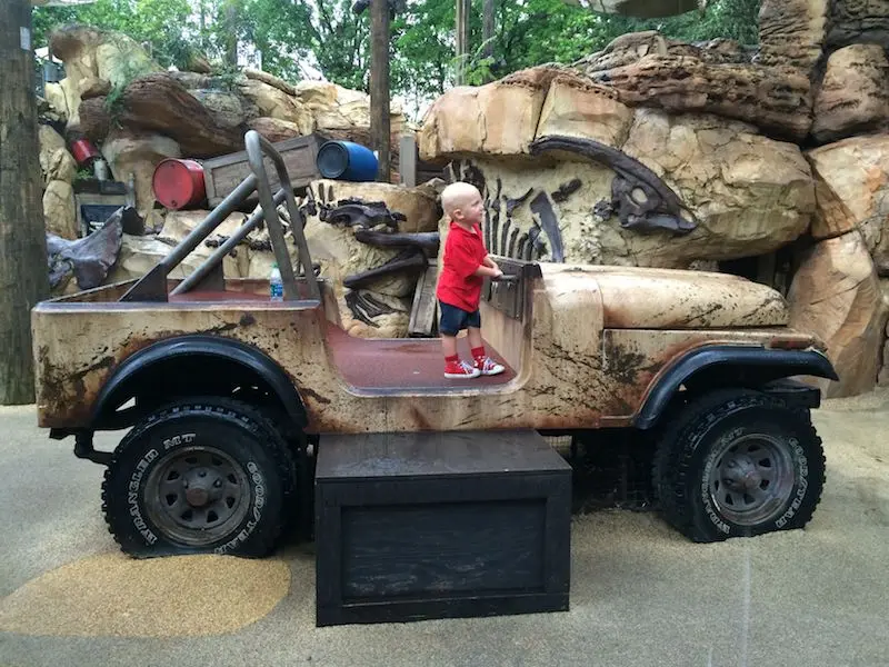 disney world playgrounds for kids - animal kingdom boneyard jeep pic