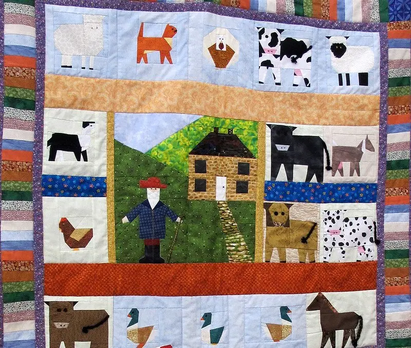 fabric handmade quilt by crabchick