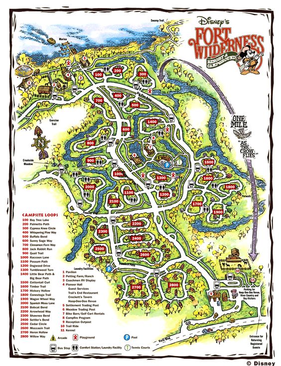 Fort Wilderness Campground Map Join The Chip And Dale Campfire Singalong For Free!