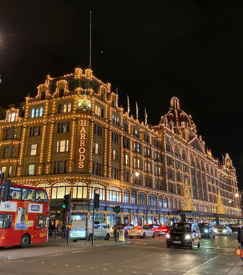 harrods at night 2019