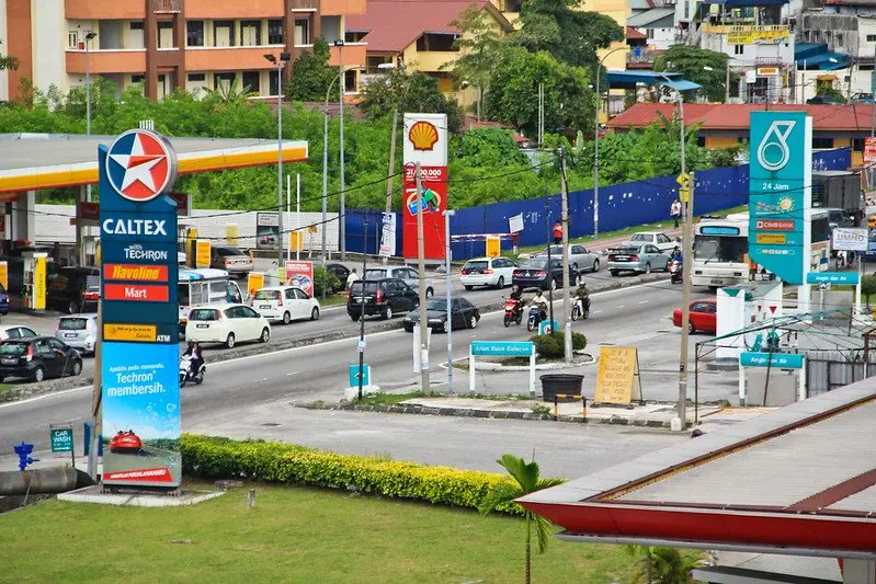 healthy road trip snacks at caltex gas station by sham hardy