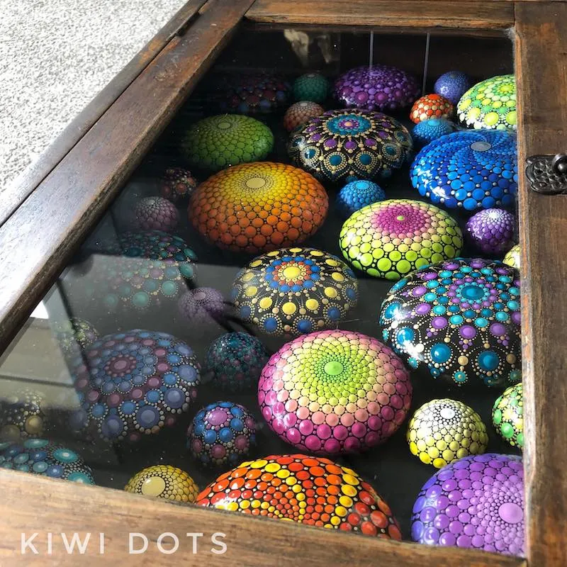 crafternoon tea markets pic- kiwi dots