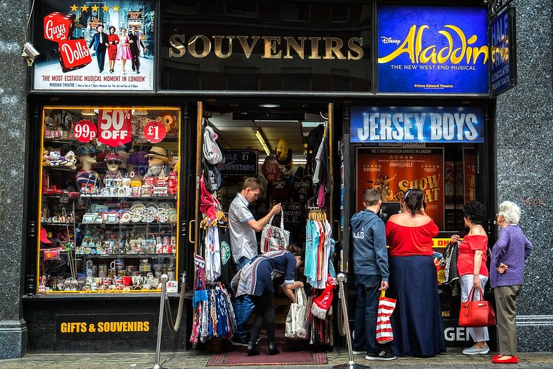 london souvenir shop picadilly circus by garry knight