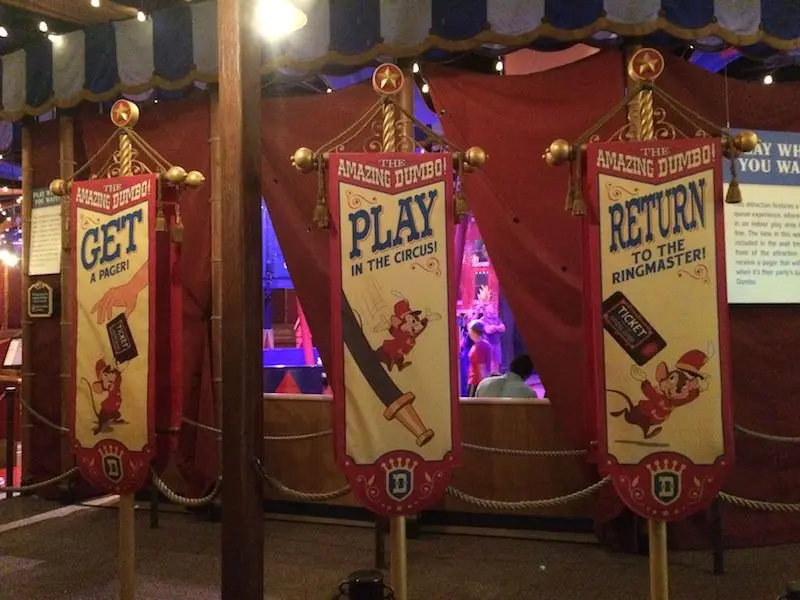 play in the circus at dumbo ride disney world