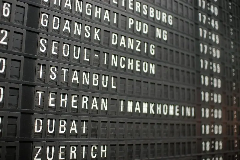 split flat airline arrivals board at frankfurt airport by gabriel white