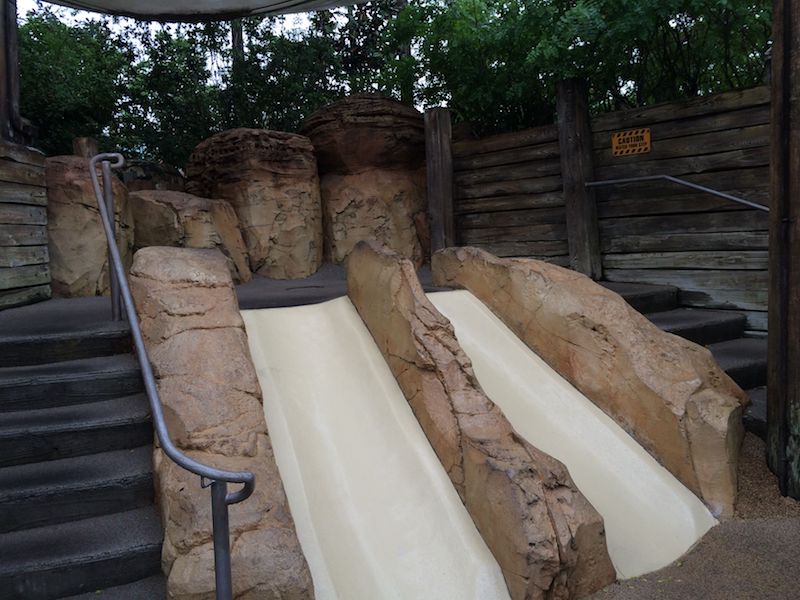 toddler slides at the boneyard playground 800