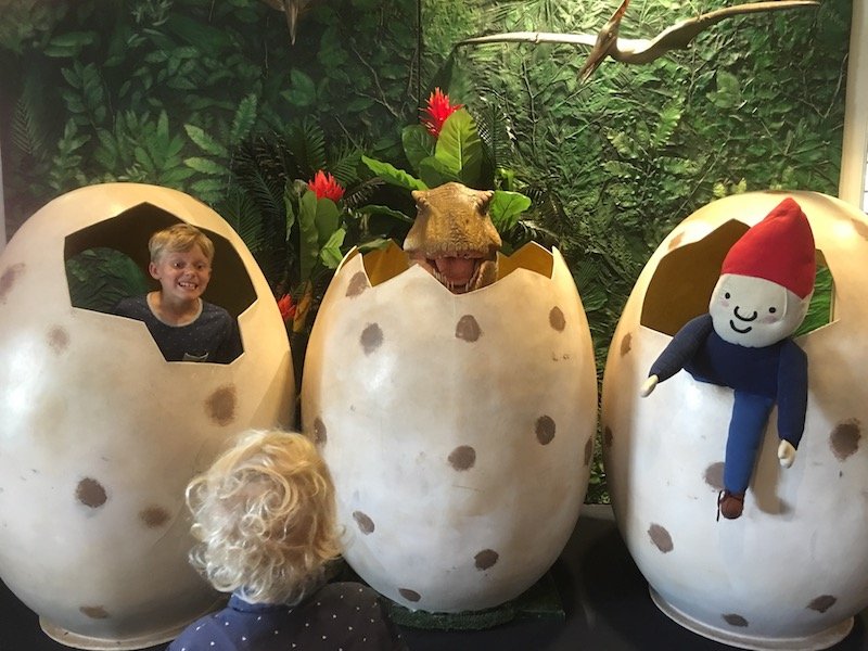 National Museum of Dinosaurs Canberra giant eggs pic