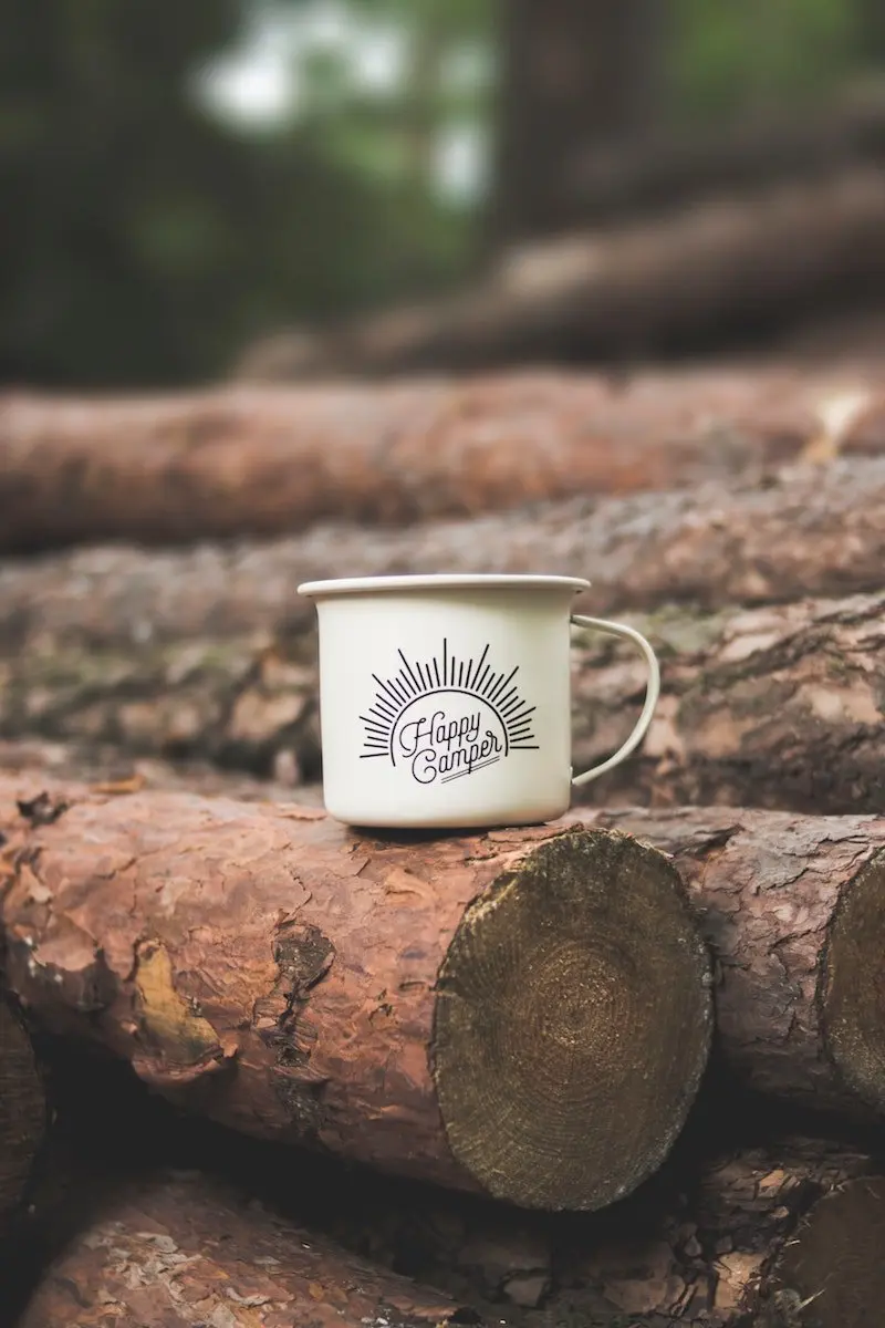 best camping coolers happy camper mug by dominika roseclay