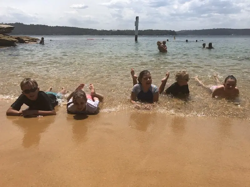 photo - camp cove beach sydney kids