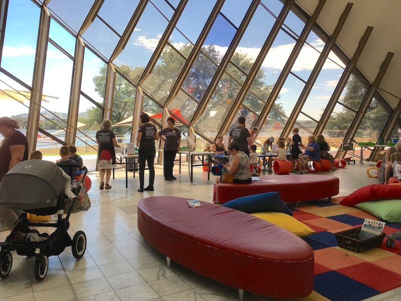 Photo- The National Museum Canberra discovery space lounges