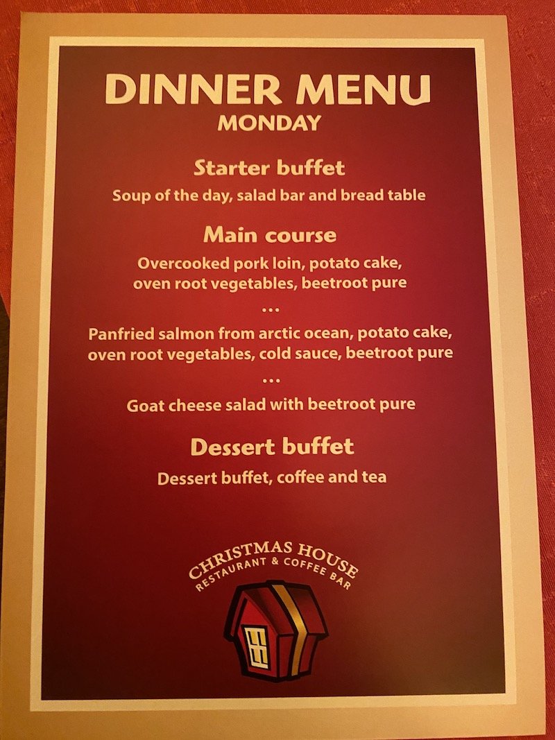 Image - Christmas house restaurant & coffee bar dinner menu monday