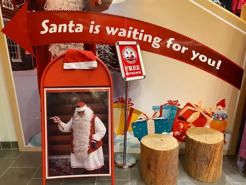 Image - Christmas house santa and exhibition sign
