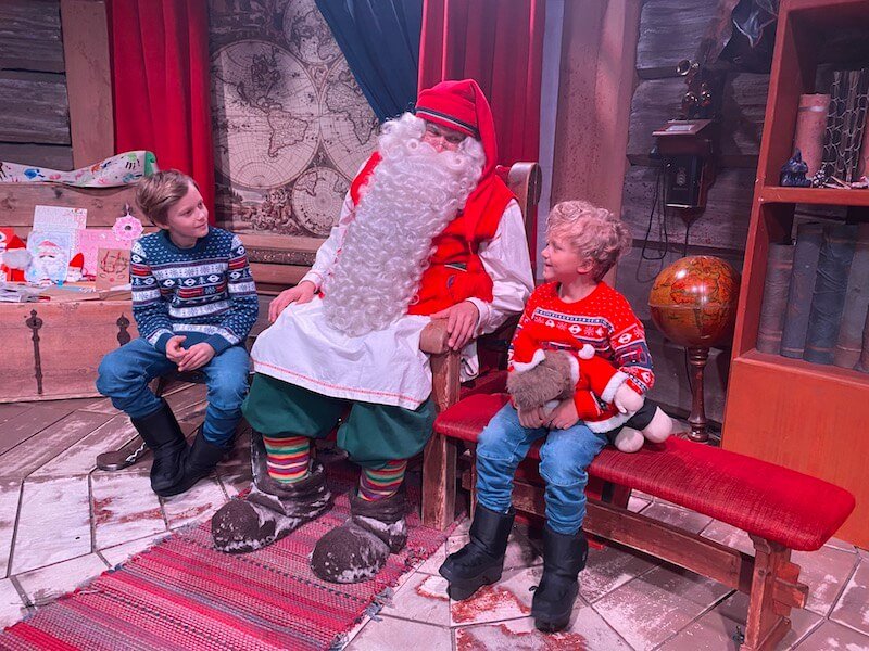 Image - Santa Claus Office joking with boys