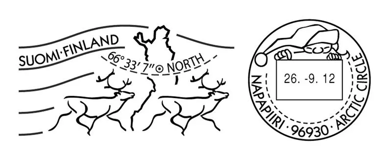 official arctic circle postmark