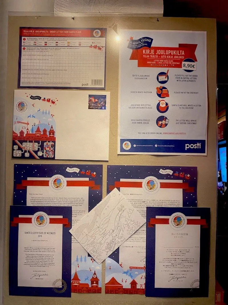 image - official santa post office rovaniemi posted letter