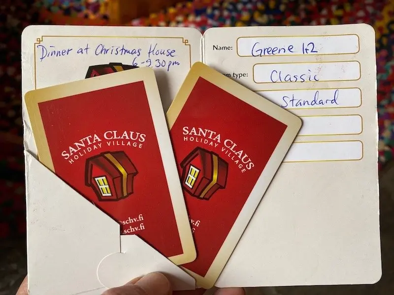 image - santa claus holiday village entry cards