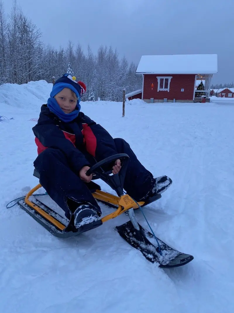 image - santa claus holiday village jack sled