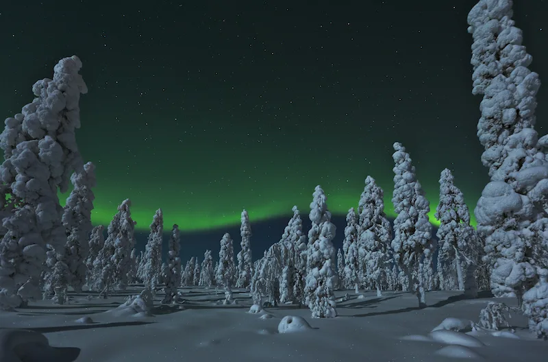 northern lights by visit rovaniemi