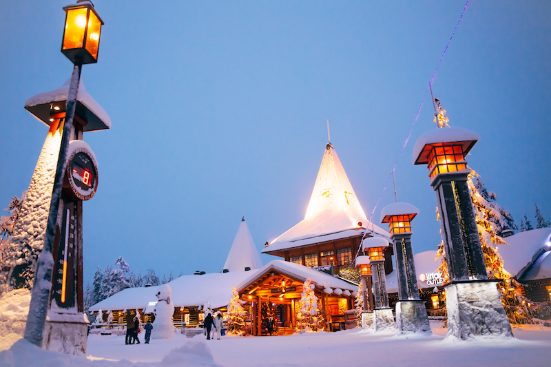 santa claus village central plaza