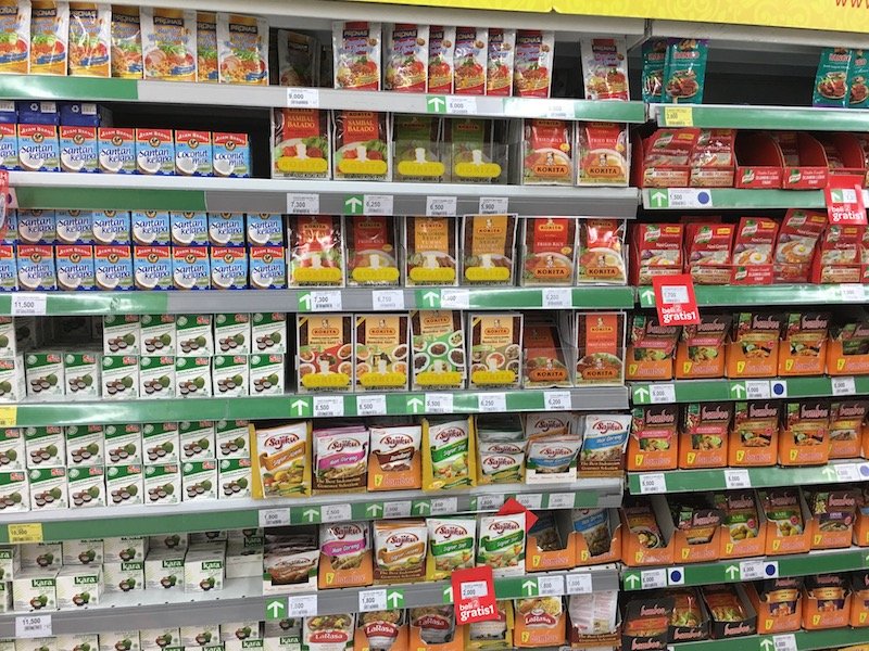 Carrefour Bali Supermarket grocery products for pantry pic