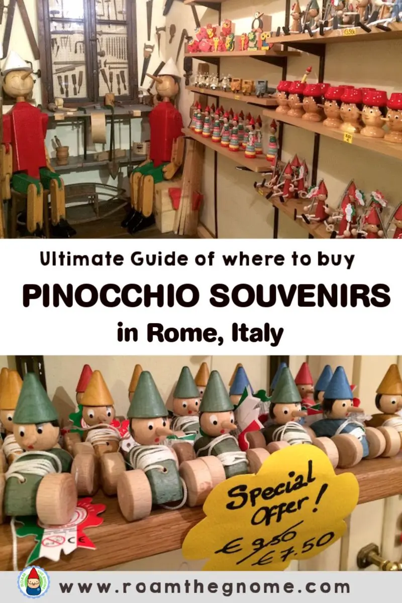 PIN pinocchio rome toy shop