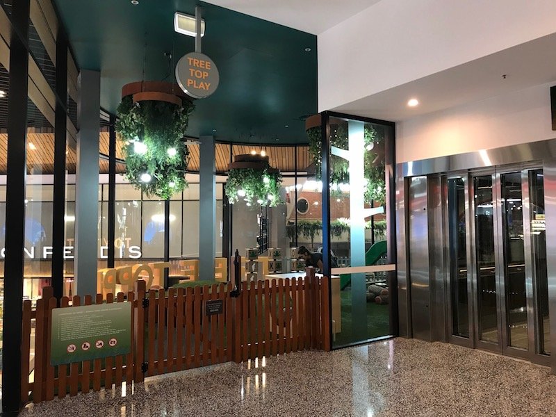 Photo - Tree Top Play Centre Robina Town Centre Gold Coast gated entrance