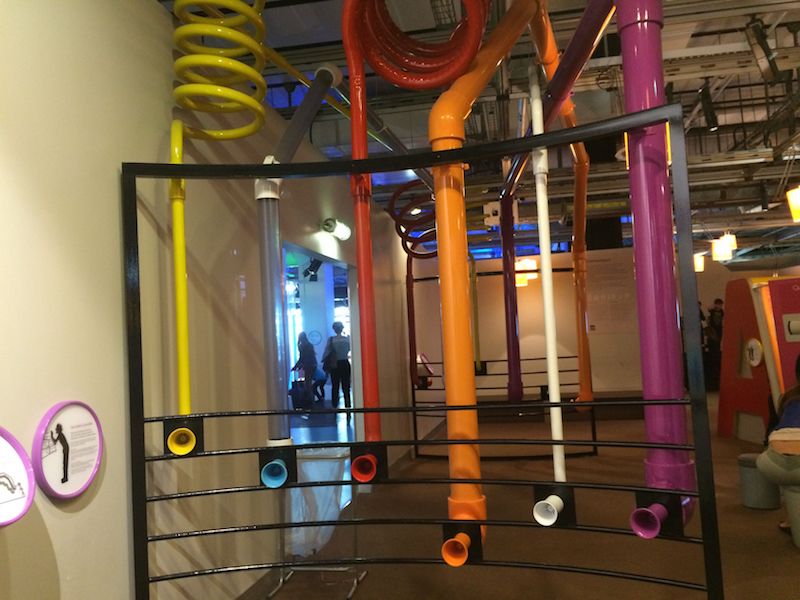 word tubes at paris science museum for kids pic