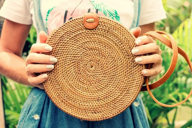 bali shopping guide - rattan bags