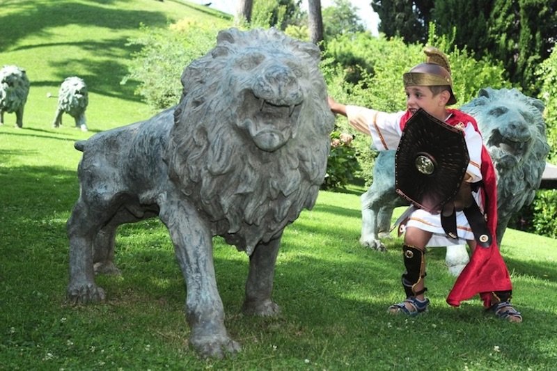 best place to stay in rome with kids - rome cavalieri hotel kids club gladiator