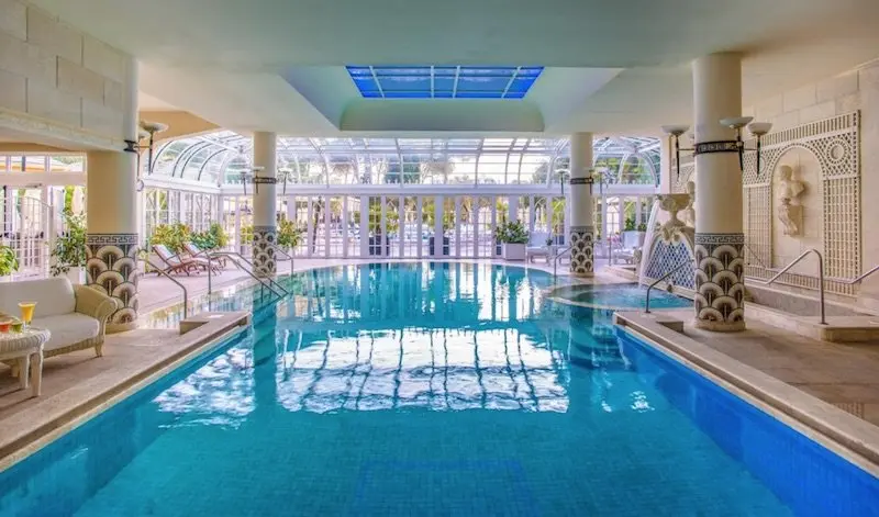 best place to stay in rome with kids - rome cavalieri pool pic