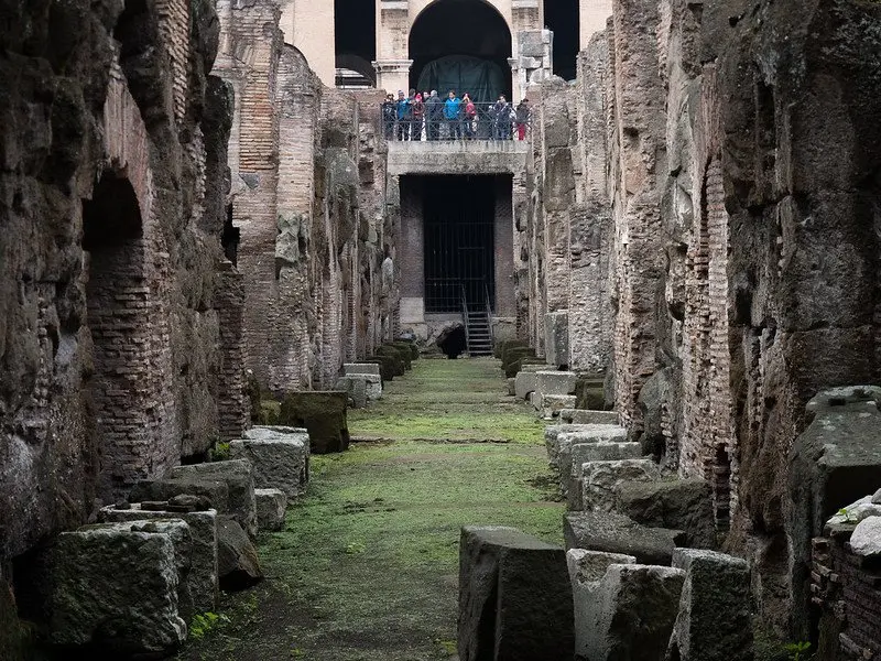 cells and chambers under the floor of the colosseum by matt brisher 