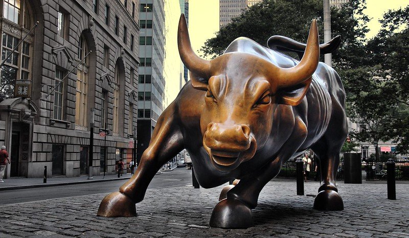 charging bull in new york by sam valadi 