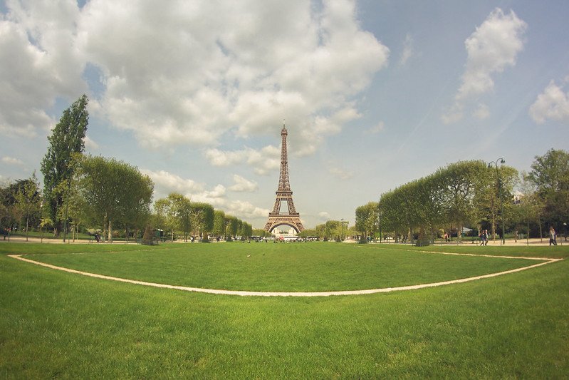 eiffel tower fisheye pic by juanedc 