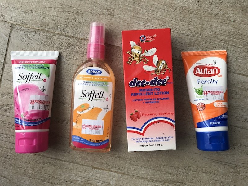 how to avoid mosquitos in bali - bali mozzie repellent brands pic