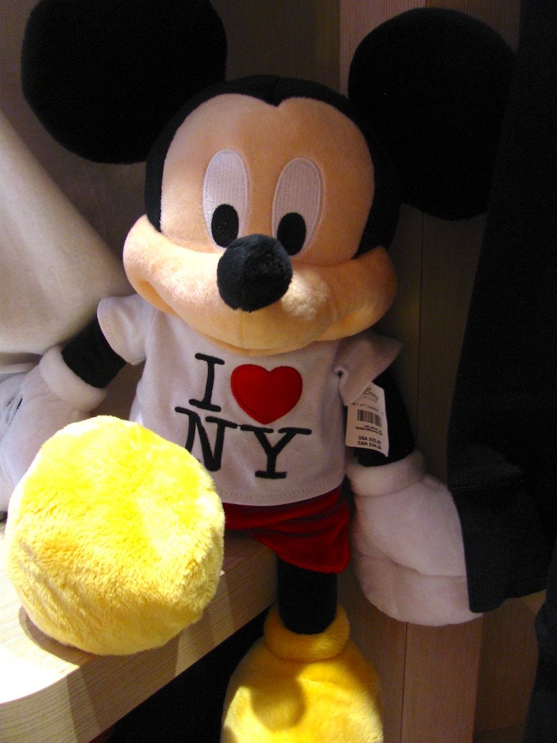 i love NY mickey mouse disney store new york by loren javier