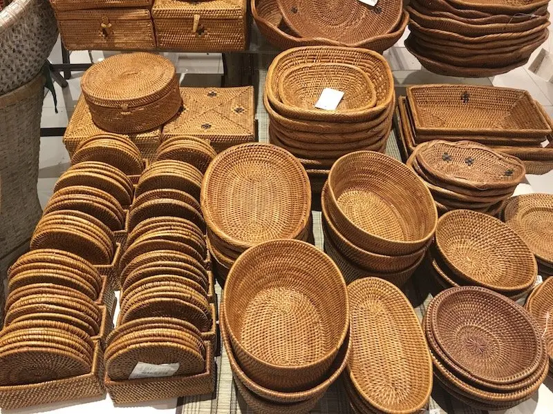 image - bali rattan bowls shopping