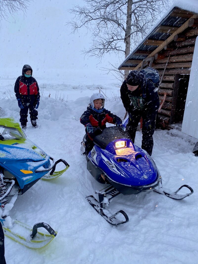 image - santa fun day snowmobile