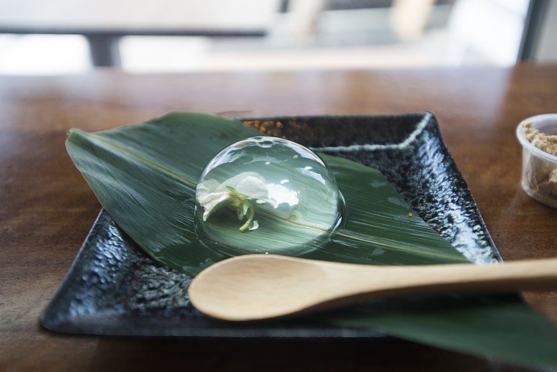 japanese Raindrop Cake by ty night wikimedia