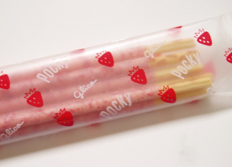 japanese chocolate pocky strawberry pic by janine