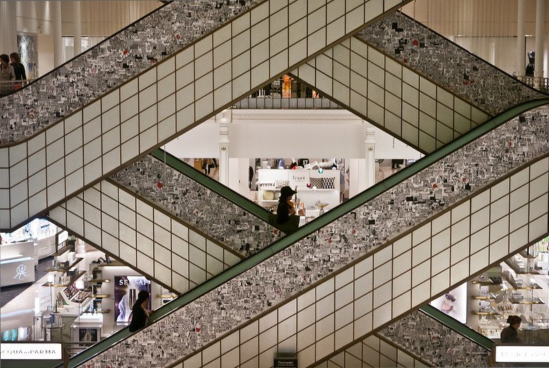 le bon marche escalators by jumilla